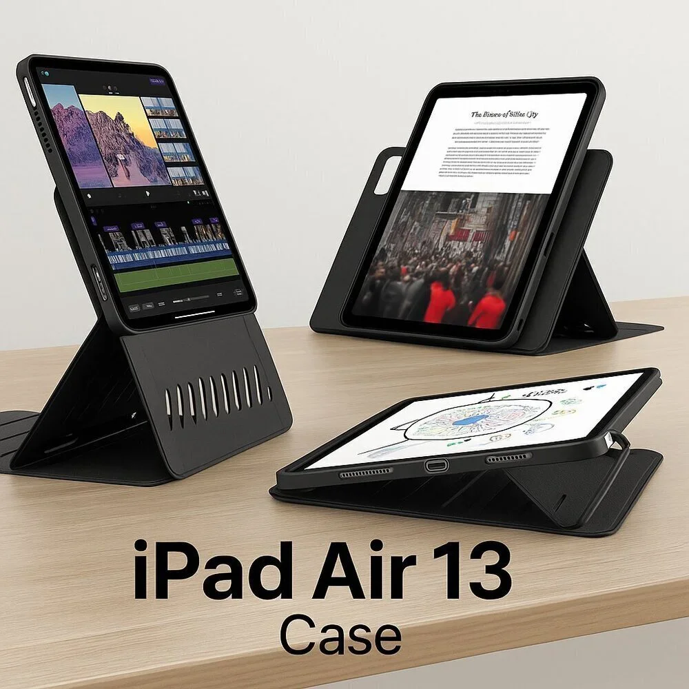 🆕ESR iPad Air 13” Case 2025/2024) M3/M2 – Magnetic Cover, Adjustable Stand